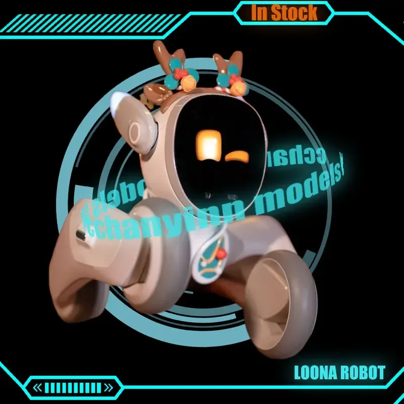 Loona Smart Robot Dog Intelligent Ai Emotional Robot Accompany Voice Machine Compatible Game Monitor Desktop Electronic Toy Gift