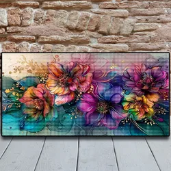 Flower Diamond Painting Art DIY Fantasy Flower Diamond Mosaic 5D Full Square Round Rhinestone Gem Cross Stitch Home Decor Gift