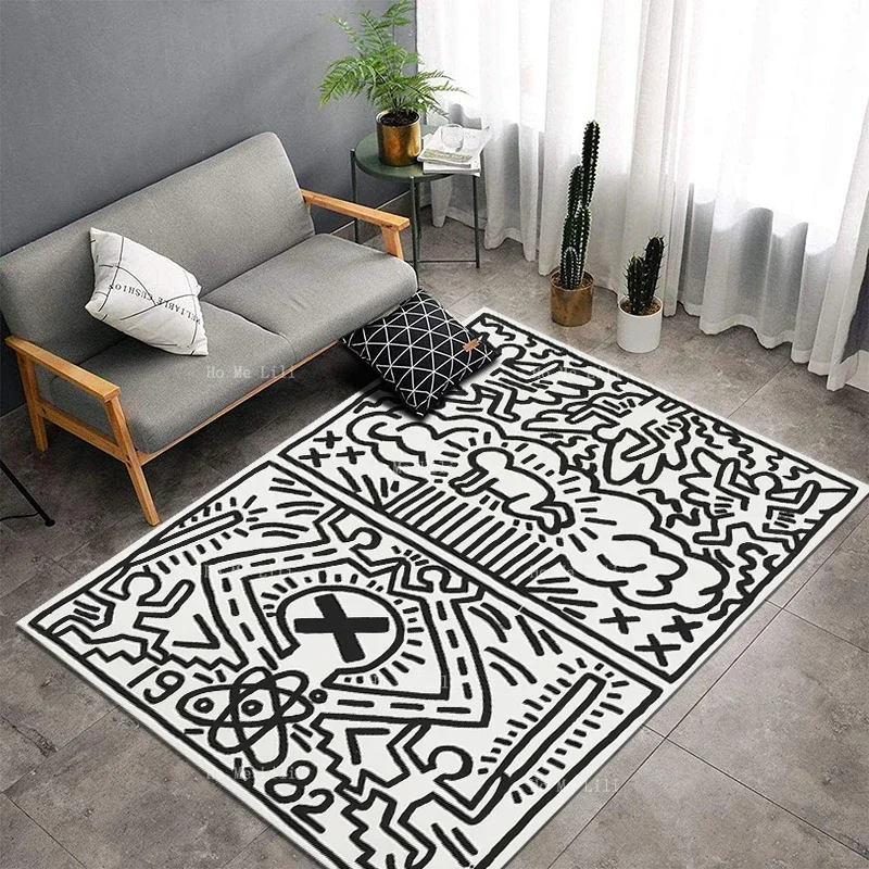 Tapete de flanela para Home Floor Decor, Dissecção Nuclear, Haunted Mansion, Luvas Oakland Futebol, Capitão Pirata, Por Ho Me Lili