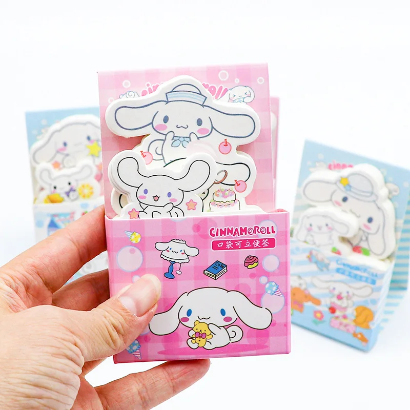 Imagem -03 - Sanrio Creative Cartoon Cute Pocket Pode Fazer um Papel de Nota Mensagem Conveniente Memo Record Material Escolar de Escritório 16 Pcs