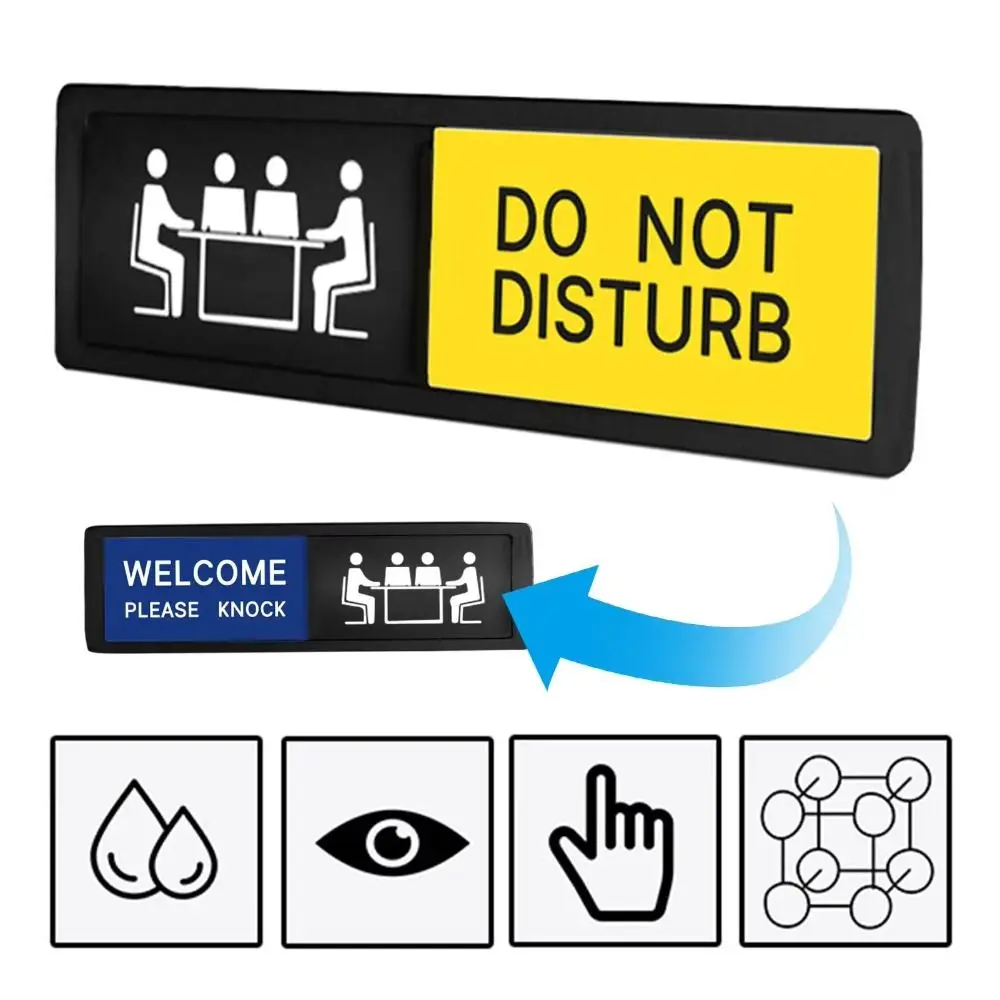 Clear Communication Privacy Sign WELCOME and DO NOT DISTURB Sign Plastic Practical Do Not Disturb Sign Sturdy Door Hanger
