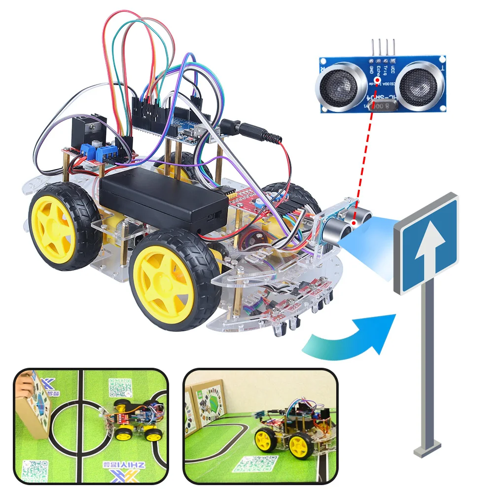 Tscinbuny Smart Robot Automation Kits for Arduino Robotic Electronic Kit Education Automation Sets Equipment Robot Programmable