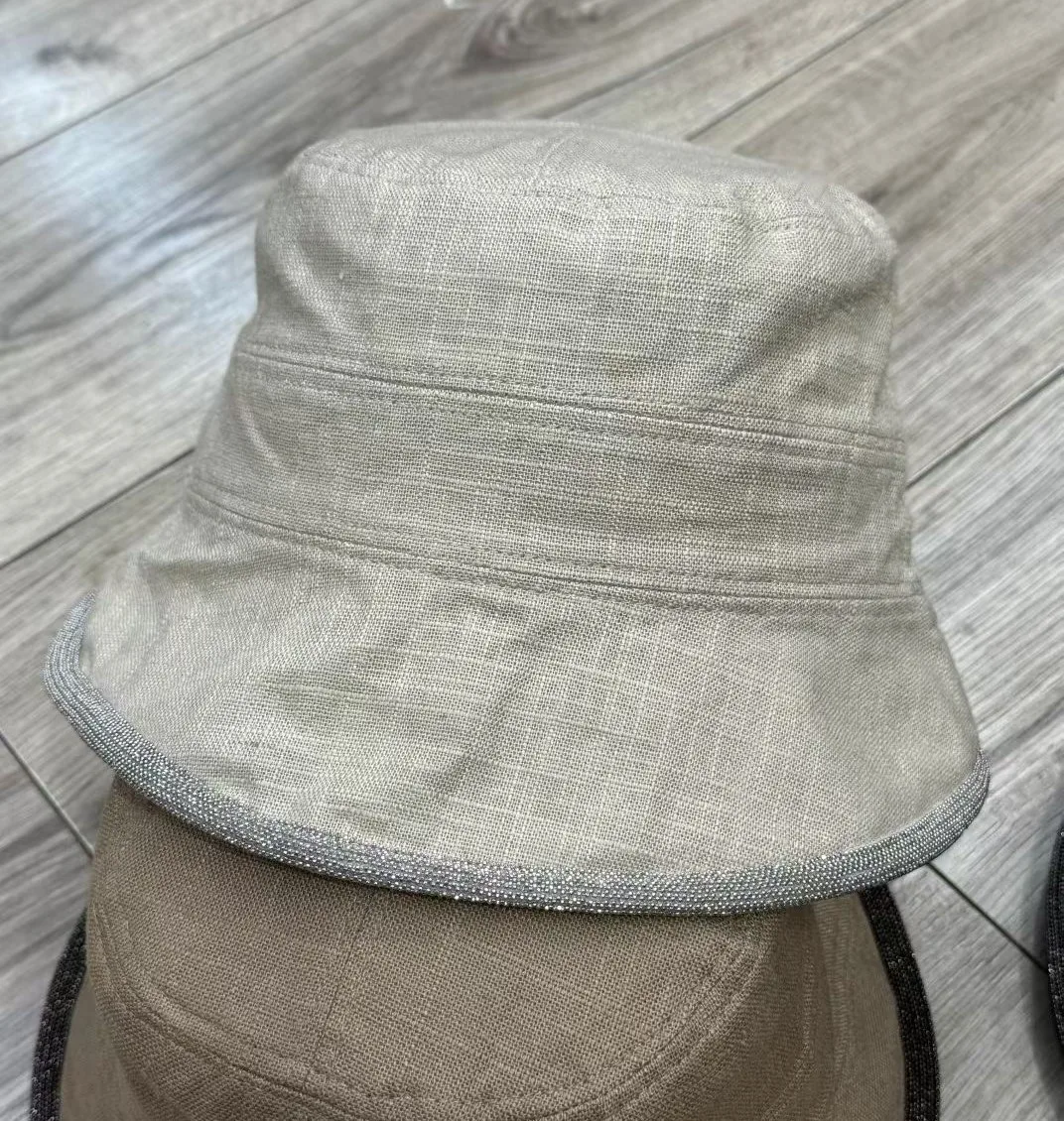 2026 Spring/Summer New Arrival: Women'S Reversible Denim Hat With Pearl Chain And Contrast Stitching—Stylish And Versatile