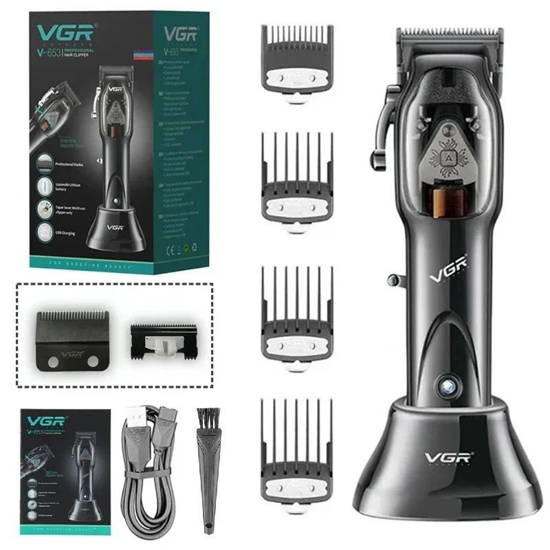 Original VGR Hair Trimmer Cordless Hair Clipper Electric Hair Clipper Professional Hair Clipper Men's Hair Clipper V-653