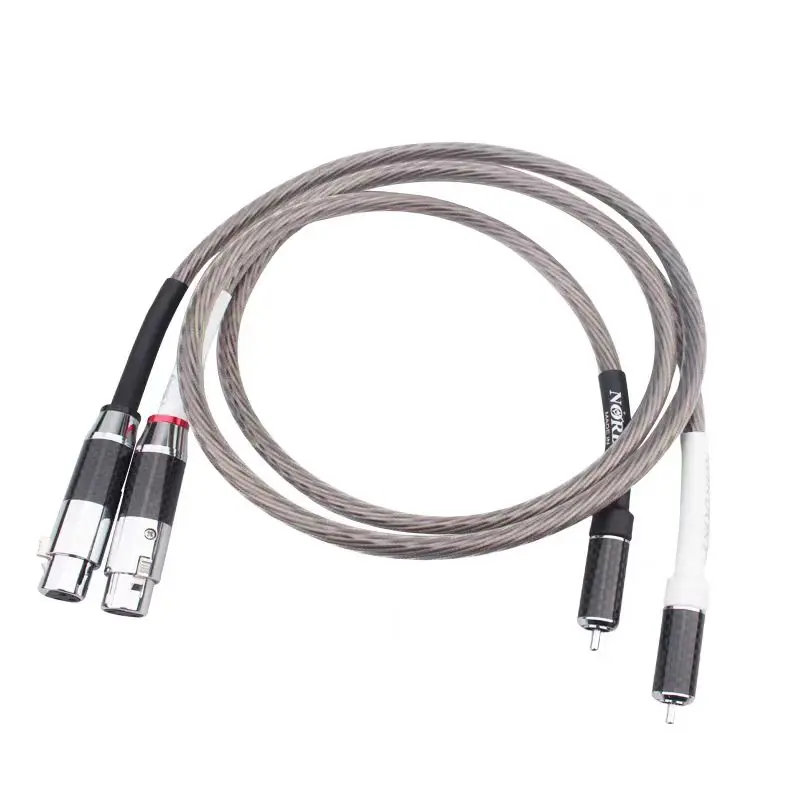 

Аудио Hifi 10-ядерный посеребренный OFC медный Женский штекер XLR RCA Aux аудио 3-контактный xlr Mic аудио коаксиальный микрофонный кабель Шнур