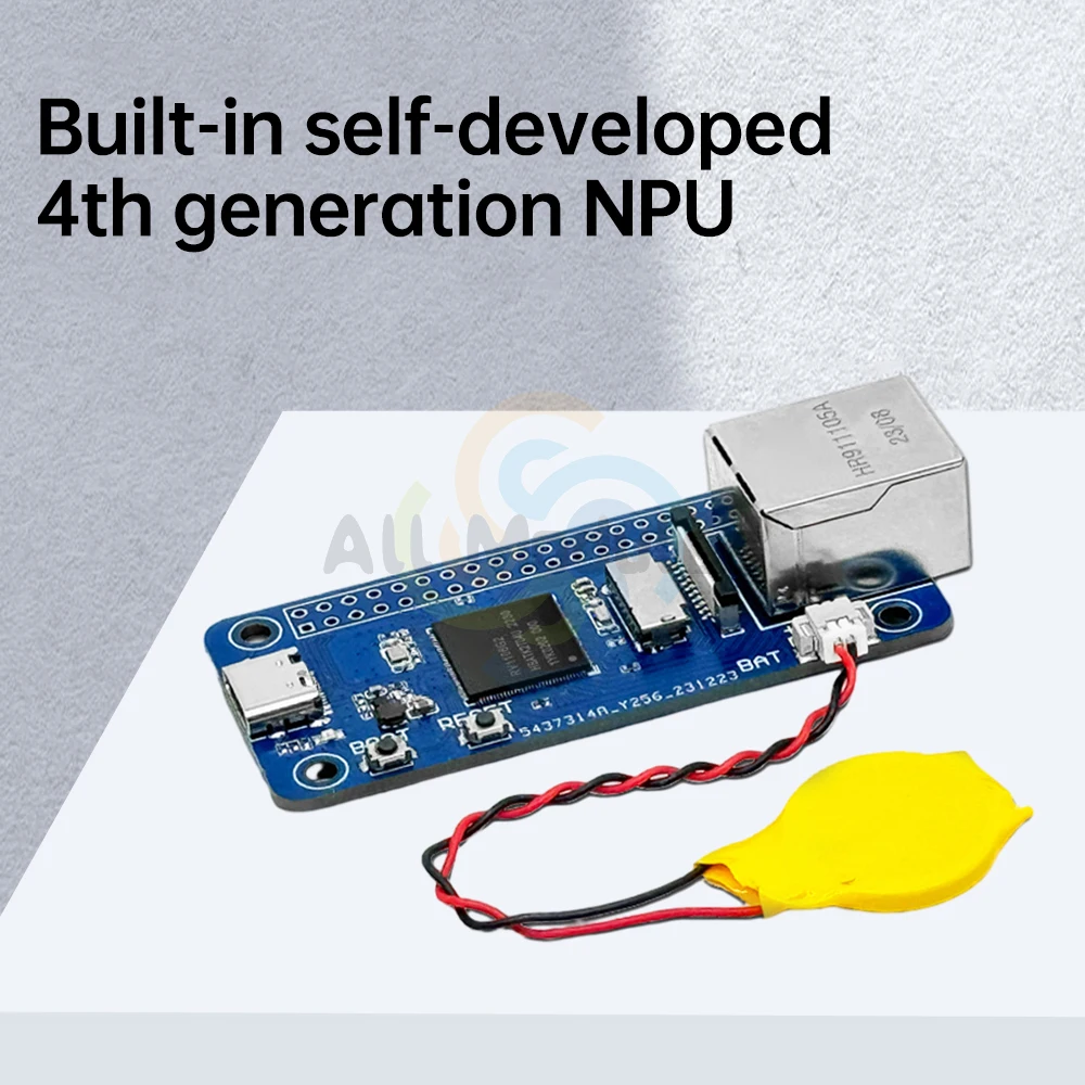 Micro Linux Development Board, RISC-V Arquitetura, 256MB Flash, Inteligência Artificial, RV1106