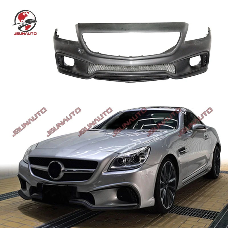 2011-2015 Car Bumper SLK250 WD Style Front Bumper Side Panel Body Kit For SLK55 SLK200 R172 Rear Bumper Spoiler