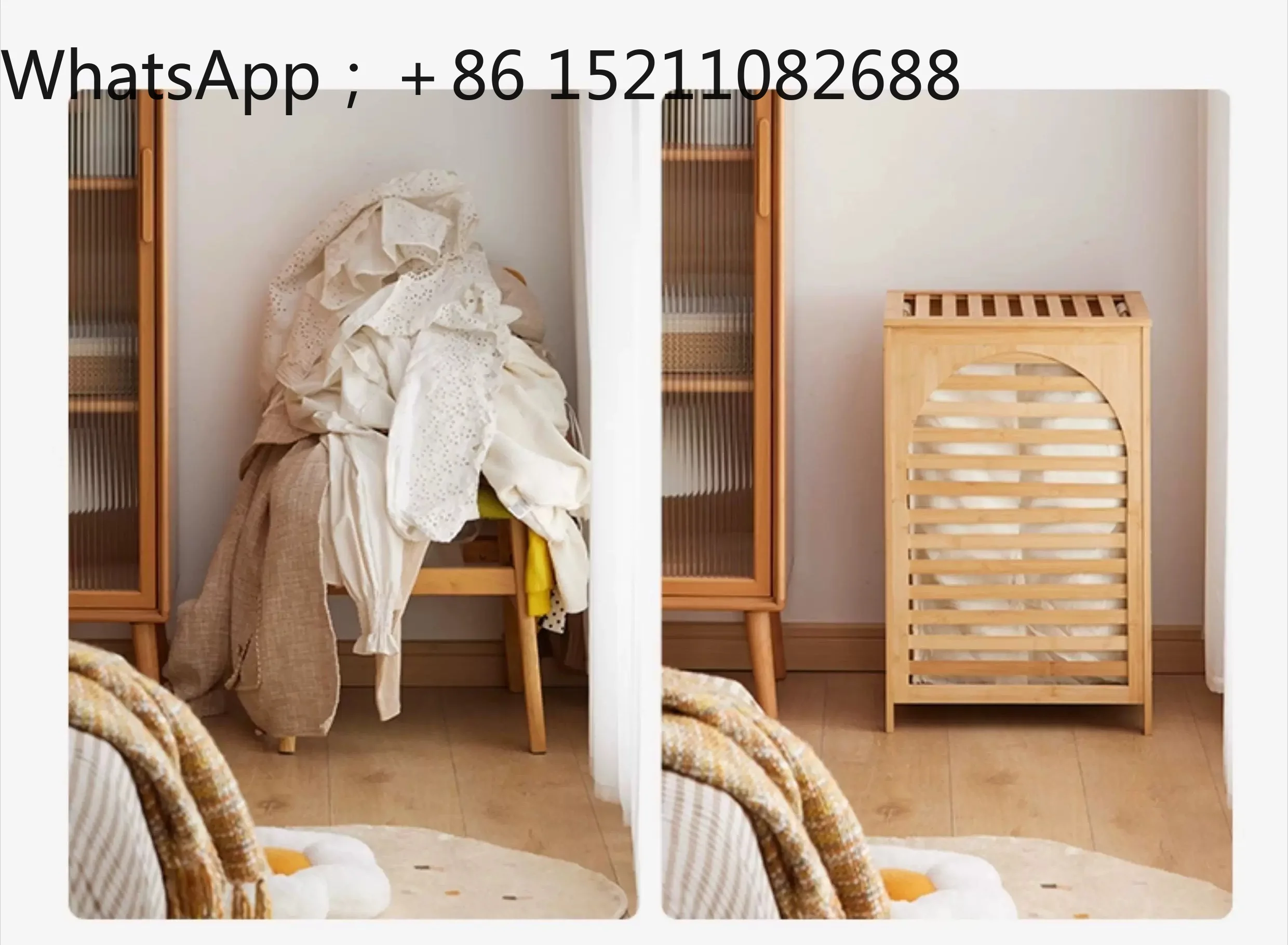 SCY laundry storage frame removable large capacity covered partition laundry basket laundry basket