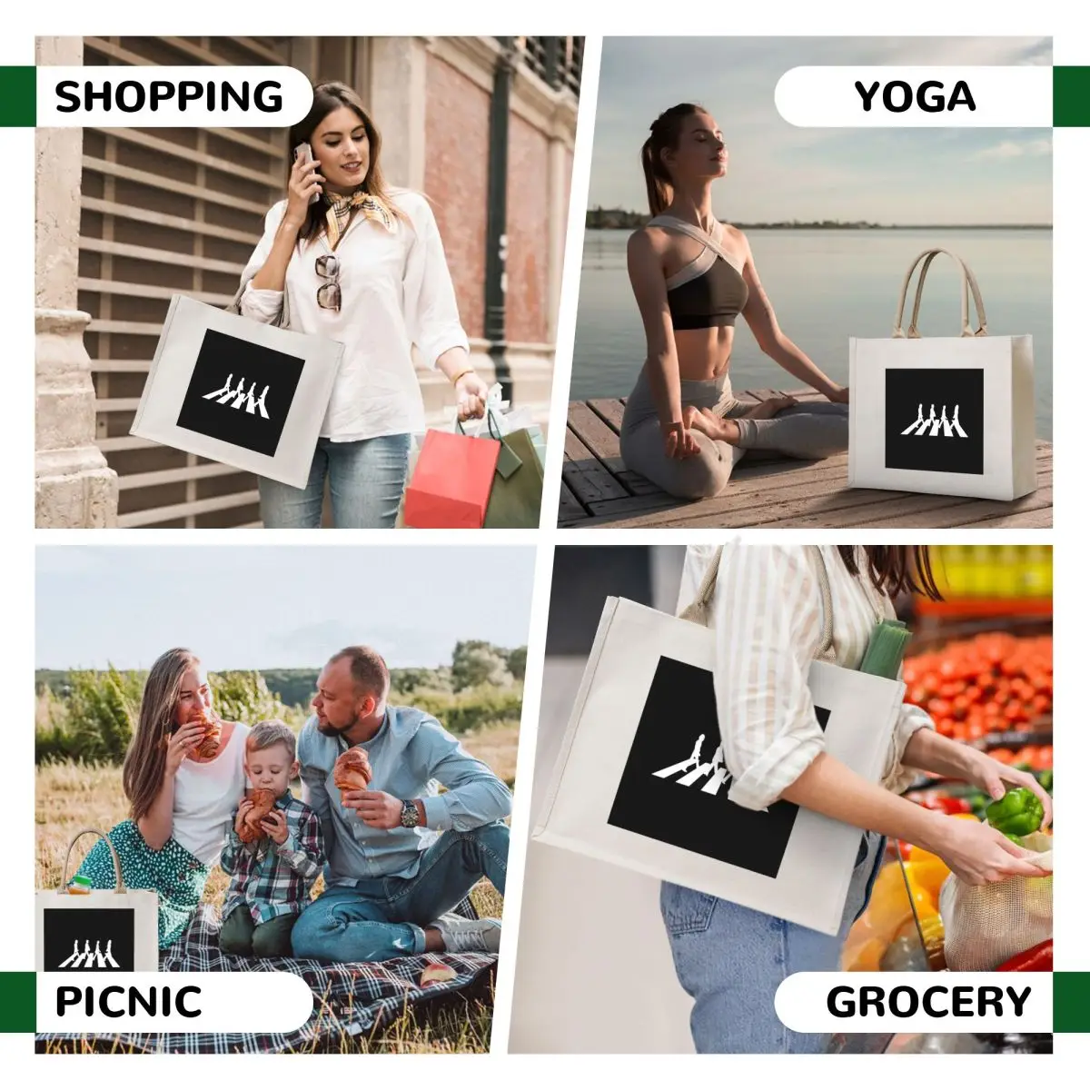 Classic On White Roads Tote Bag sacs de shopping Shopper handbag Candy bags tote bag