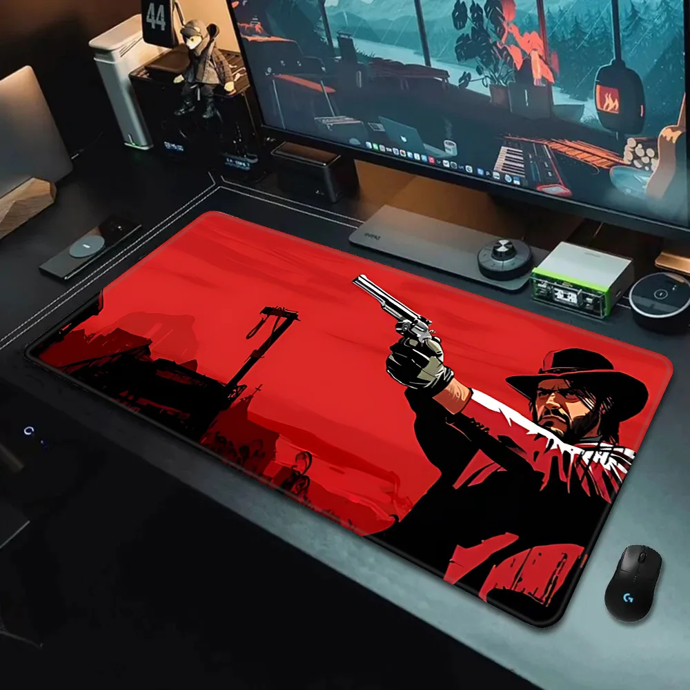 Red Dead Redemption 2 RDR2 US West cowboy Mousepad Printing Computer Gamers Locking Edge Non-slip Mouse Pad Keyboard PC Desk Pad