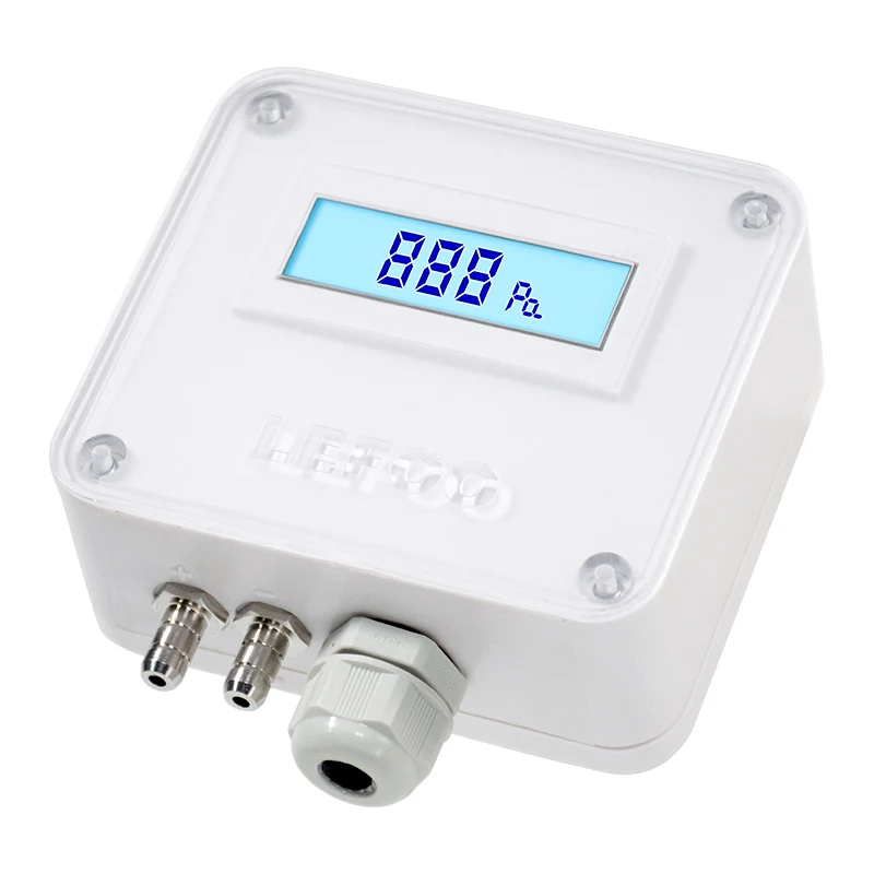 LEFOO LFM11 Digital Display Differential Pressure Transmitter, ±100~10000Pa,0~5VDC/0~10VDC/4~20mA/RS-485 Signal output