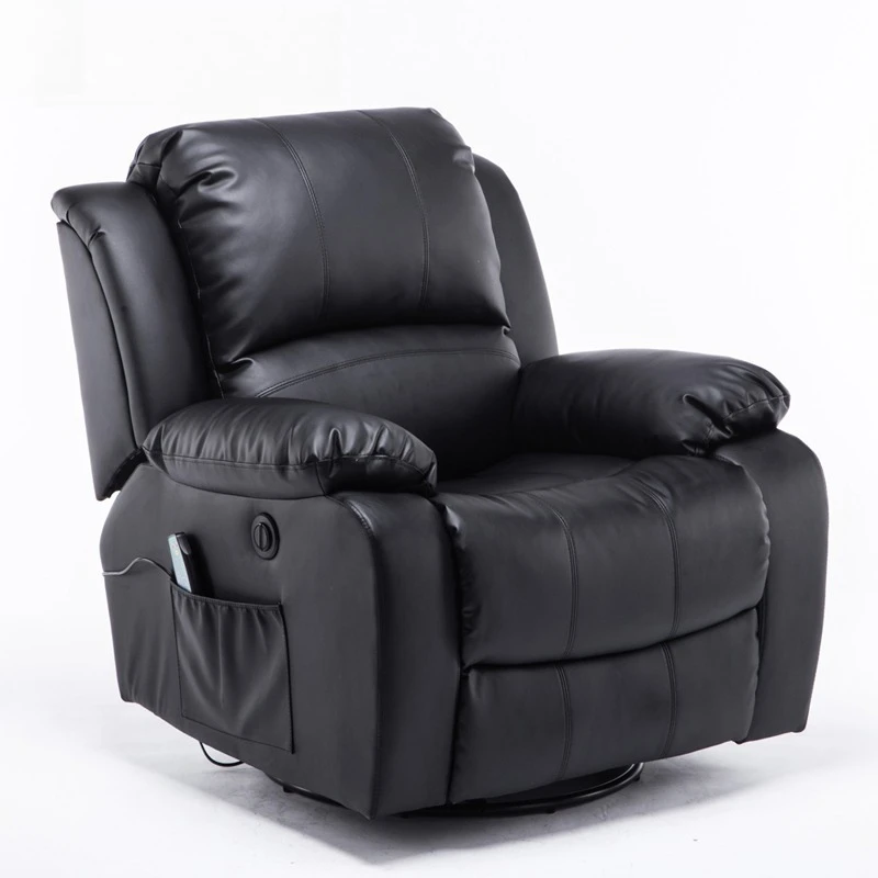 

Custom material eco-leather recliner with 8-point massage electric recliner sofa