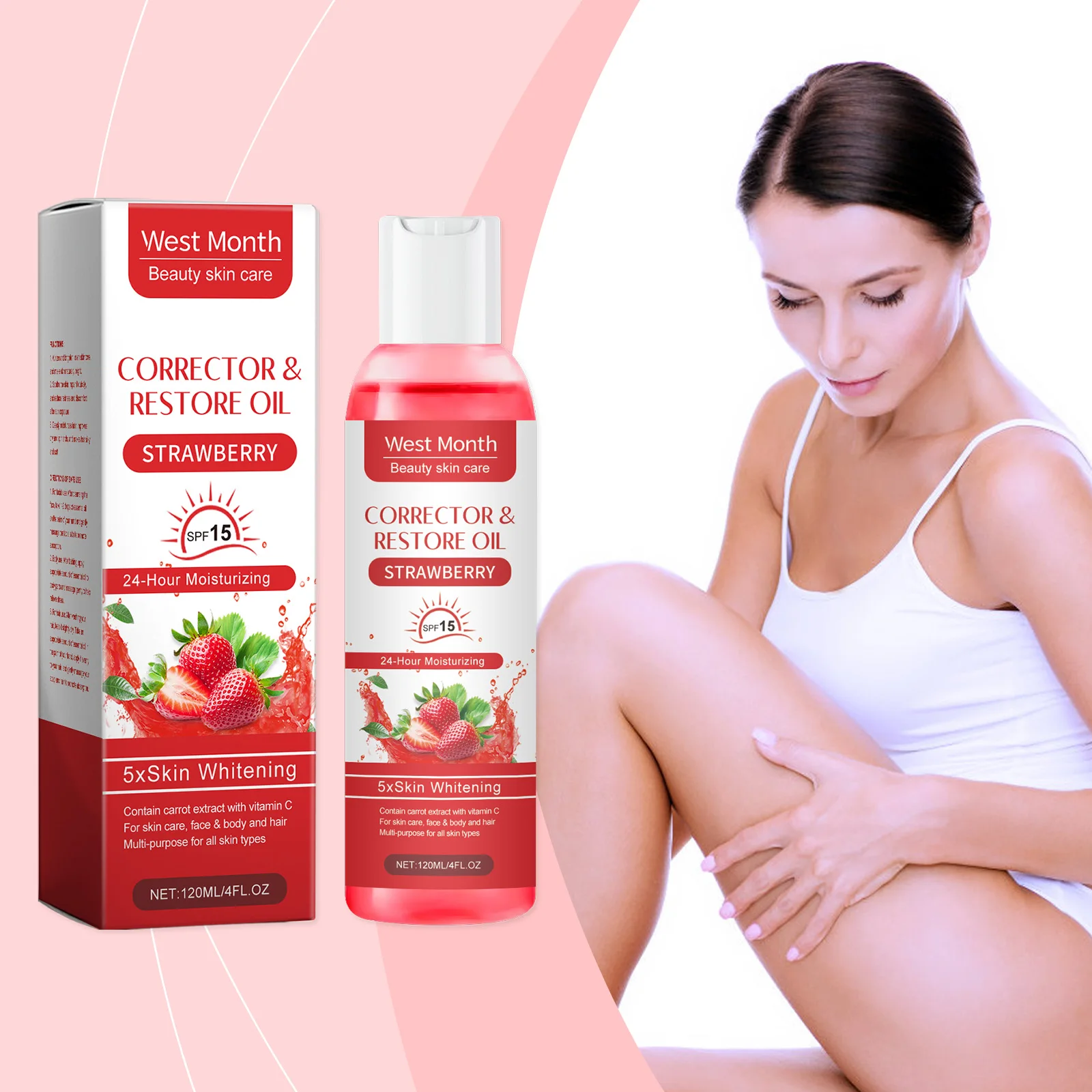 Skin Care Essential Oil, Skin Hair Nourishing Soothing Whole Body Massage Oil