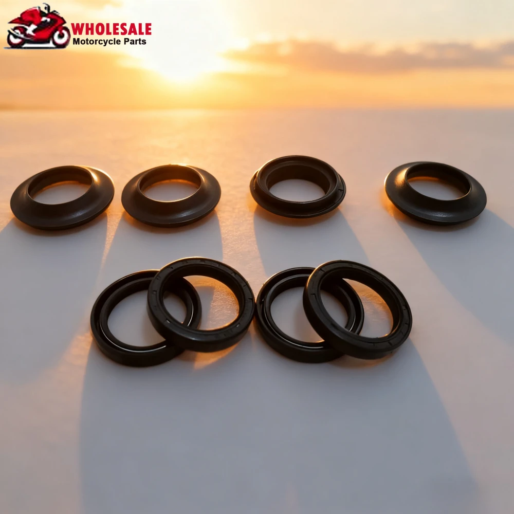 

2/4/8/16pc 26x37x6 Motorcycle Accessories Shock Front Fork Suspension Damper Oil Seal Shock Retainers Dust Cover 26*37*6 26 37 6