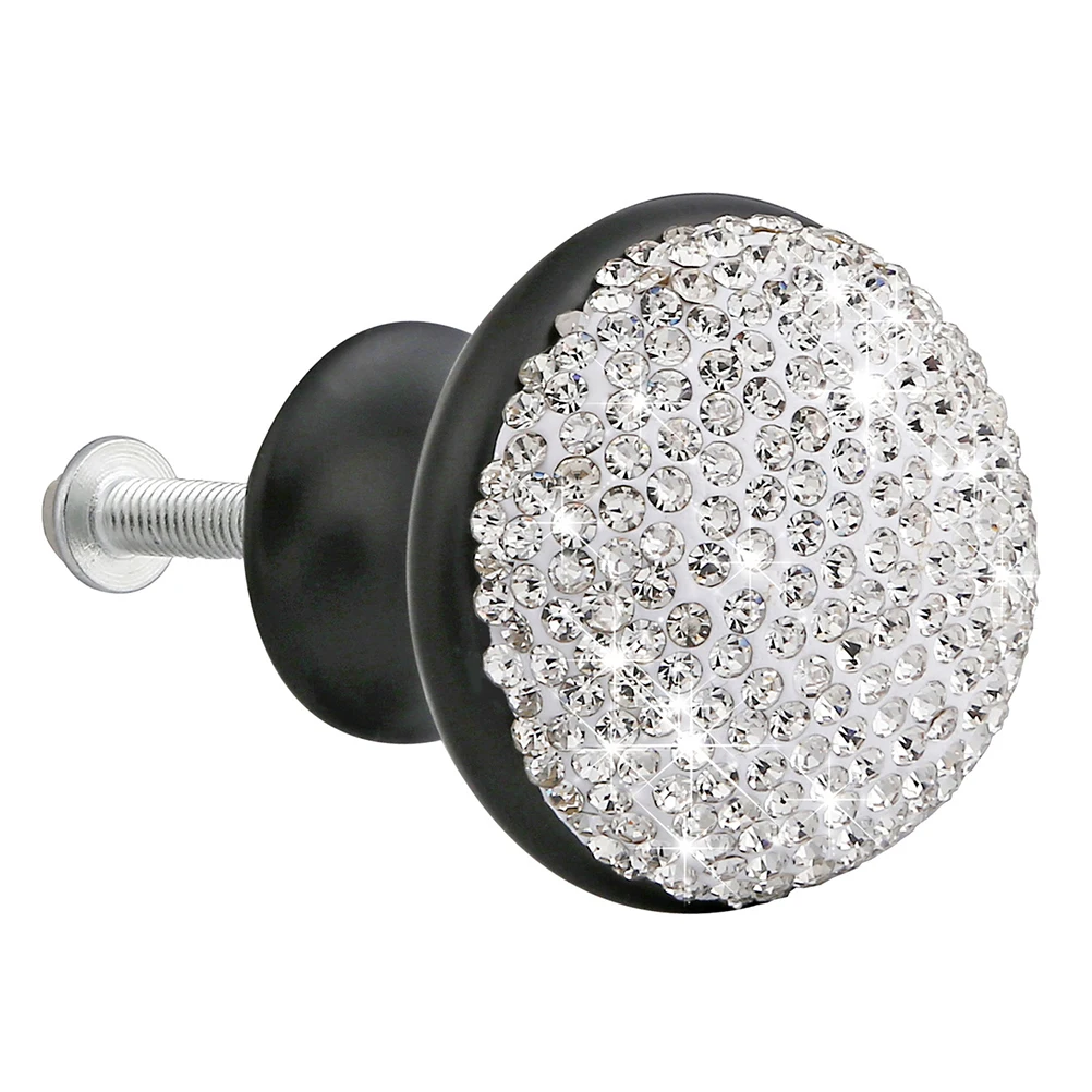 

Cabinet Door Knobs Black Drawer Single Hole Handle Handles for Cabinets Kitchen