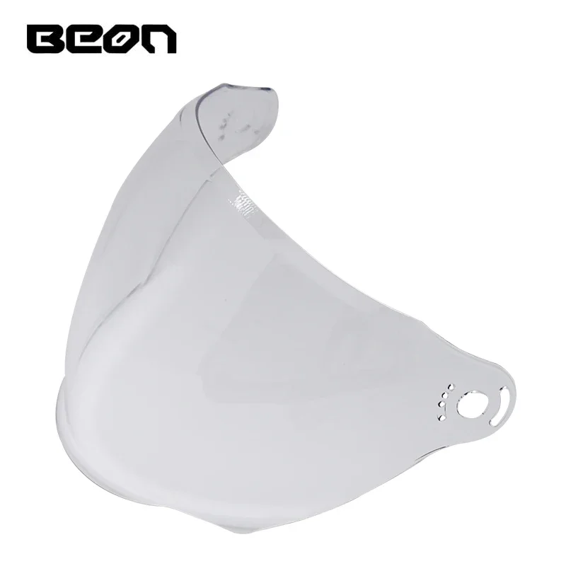 BEON-Demi-casque de moto, B112, Lentilles arc-en-ciel, Coloré, Plaqué argent, Thé profond, Protection solaire transparente, Wi