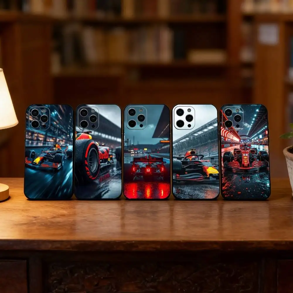 

Racing Phone Case For iPhone 17, 16,15,14,13,12,11 Plus,Pro Max, Others Soft Black Cover