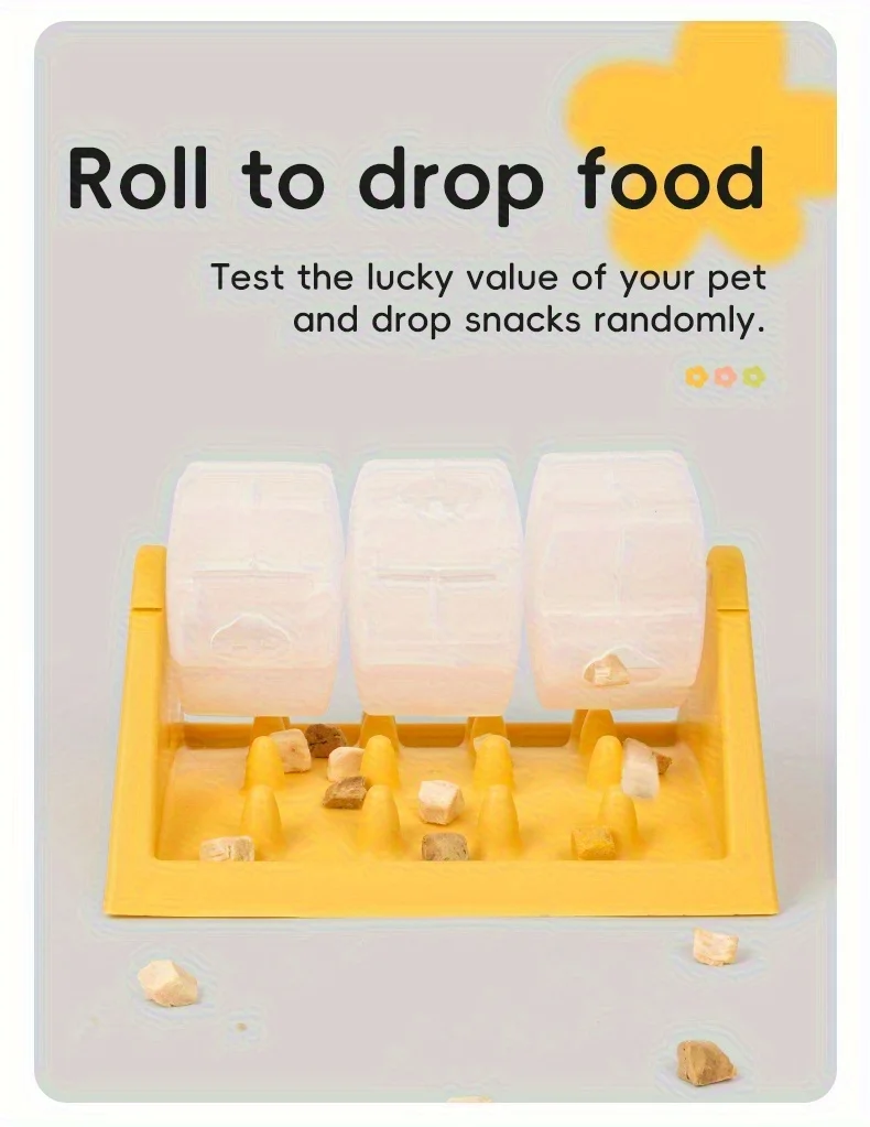 Interaktives Hundefutterspender-Spielzeug – Puzzle-Futterspender mit auslaufsicherem Design, langsam fütterndes Design und langlebigem PP-Material für Hunde – Detail 4
