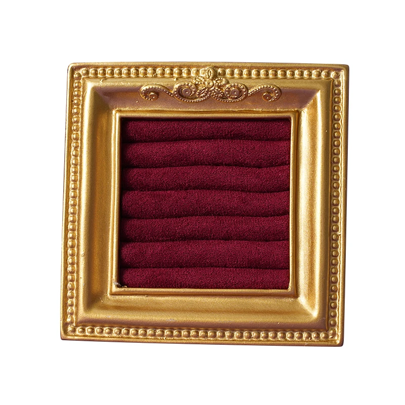 Jewelry display rack, vintage photo frame, ring plate, jewelry store display, storage, photography props, household ornaments