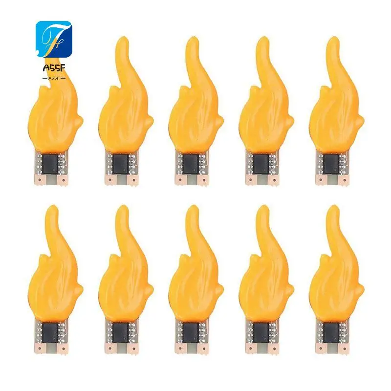 A55F-LED Flash Candle Flame Light 1800K Warm White Birthday Camping Light Bulb LED Decorative Light Accessorie