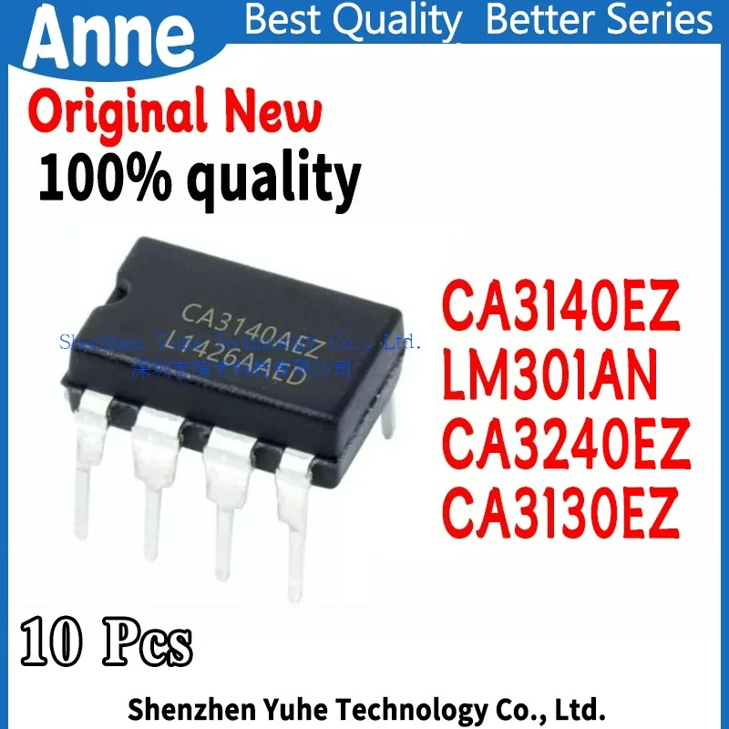 (10piece)100% New LM301AN LM301 CA3140EZ CA3240EZ CA3130EZ DIP8