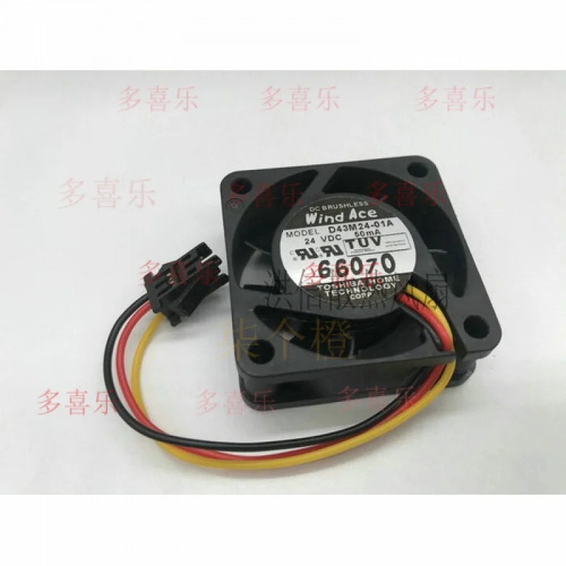 WW    For Anchuan inverter G7/F7 A D43M24-01A 24V 50mA 3-wire cooling fan