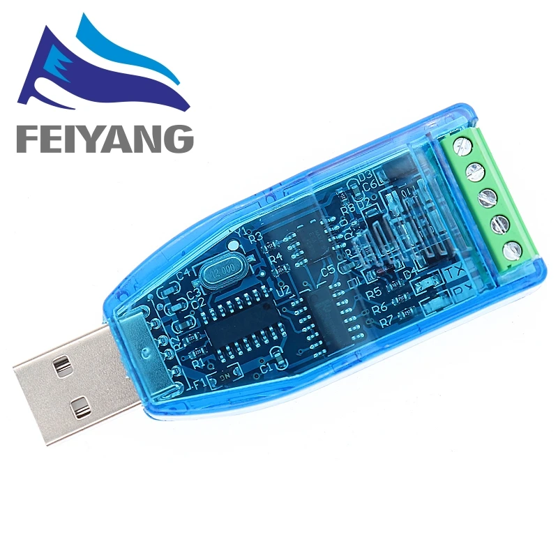 Industrial USB To RS485 RS232 Converter Upgrade Protection CH340G Converter Compatibility V2.0 Standard RS-485 A Connector Board