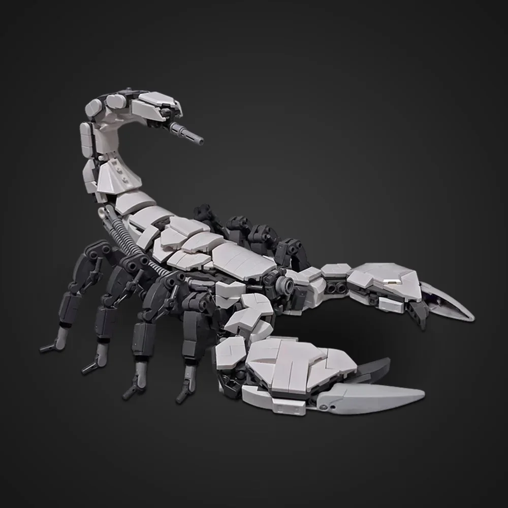 MOC Mech Scorpions Kreaturen Bausteine Modell Schwarz Mechanische Skorpione Ziegel diy Zusammengebautes Spielzeug für Kinder Geschenk