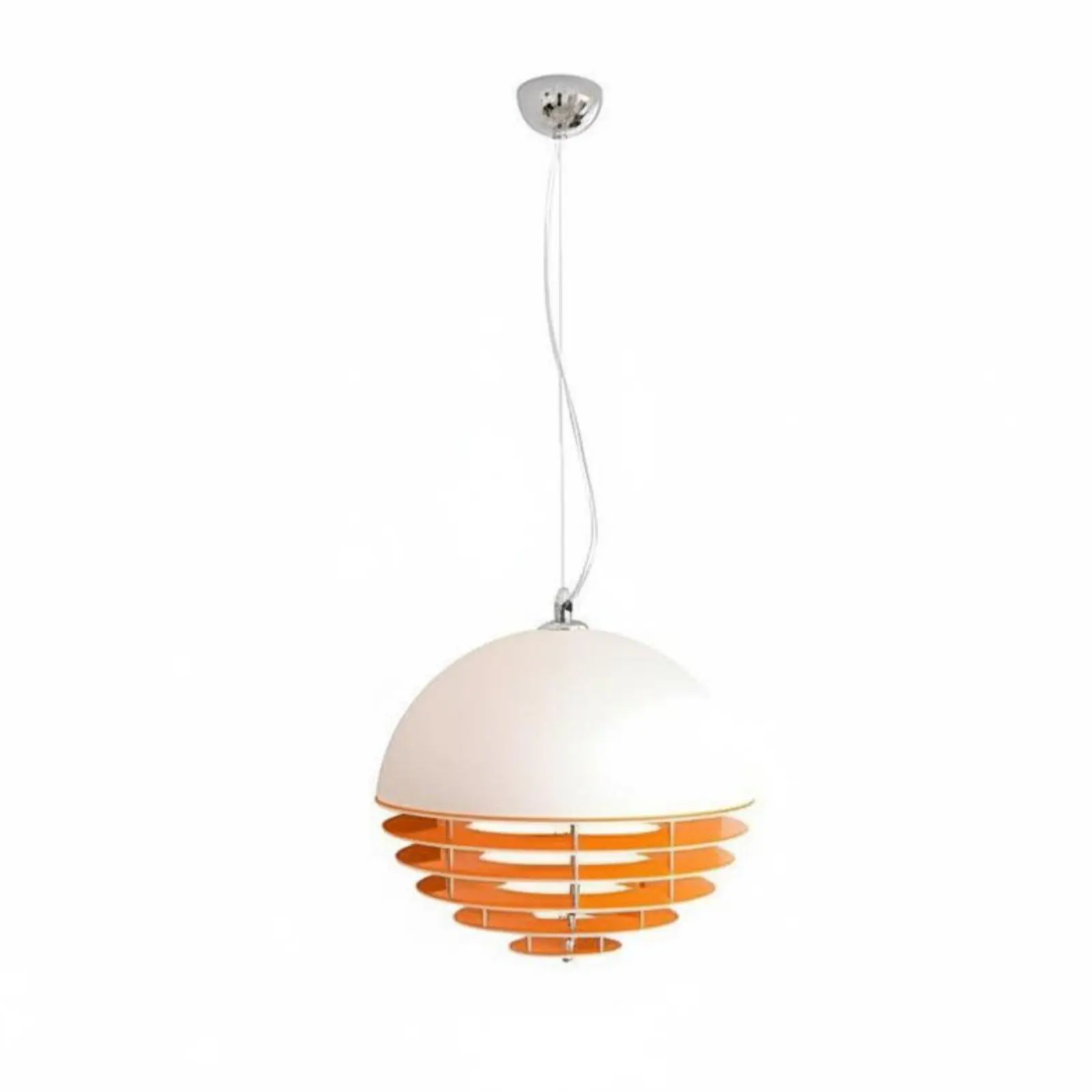 Modern Hanging Ceiling Pendant Light with Iron Frame Glass Shade for Bedside Table Decor
