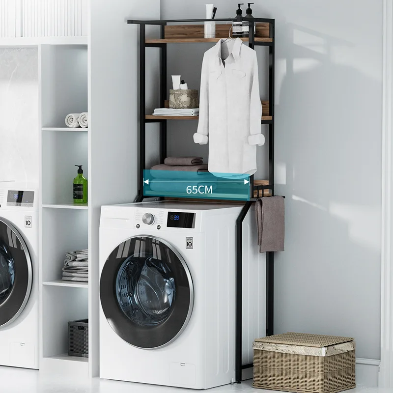 Cross-border wrought iron cleaner storage washing machine toilet holder household toiletries bathroom multi-layer simple furnitu
