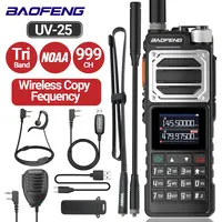 Baofeng UV-25 10W Tactical Walkie Talkie Wireless Copy Frequency Military Two Way Radio USB Charger Long Range Ham Radio UV K5