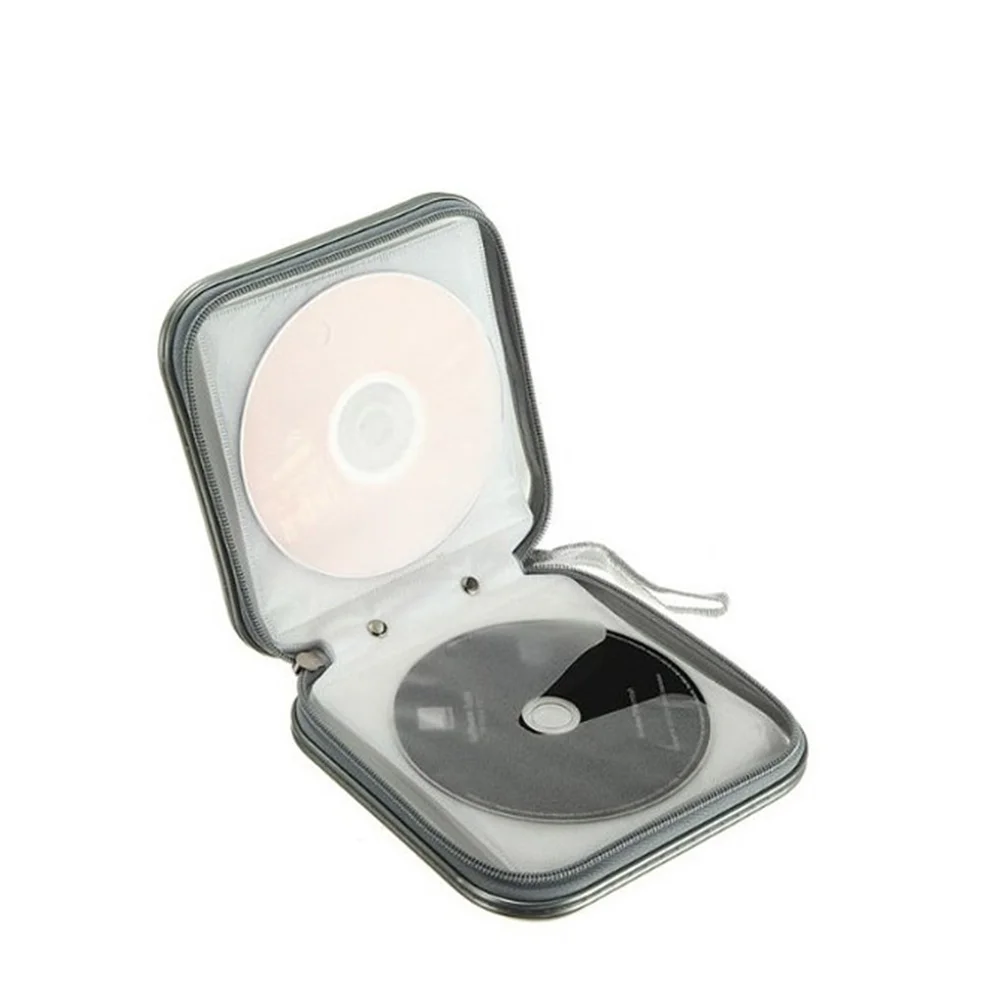 

Plastic Silver 16*16*5Cm Cd Storage Case For Dvd Cd Storage Case Plastic Vcd Discs Organizer Dust Scratch Resistant