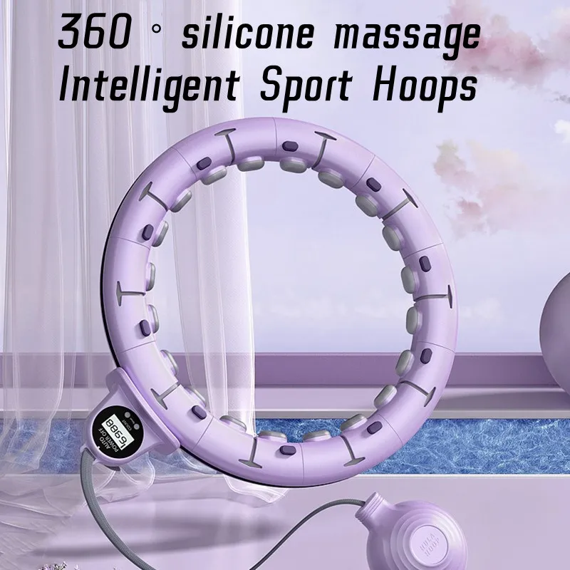 Intelligent Adjustable Massage Sport Hoop, Fitness Training, Weight Loss, Excercis, Fast Slimming, Workout, Home Gym Equipment