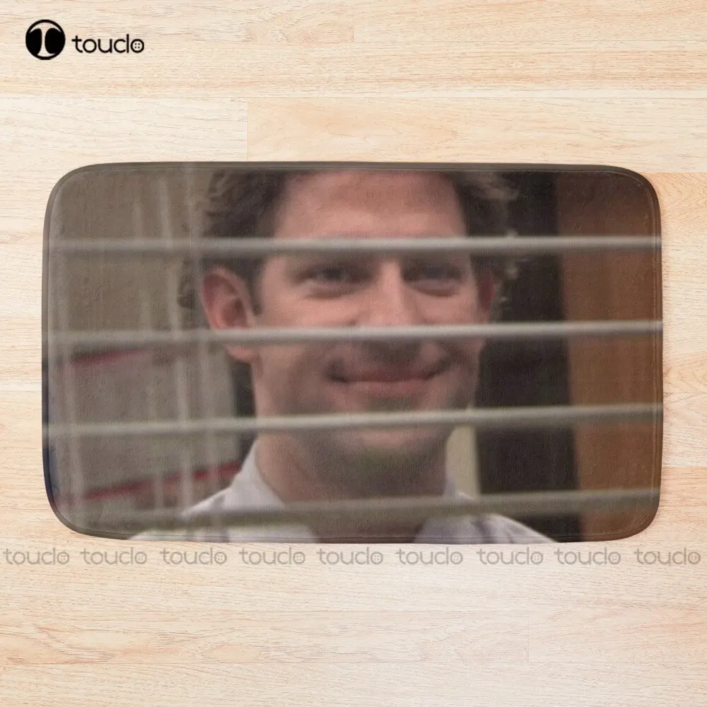 Jim Halpert Looking Through The Window - The Office Bath Mat Soft Bath Mat