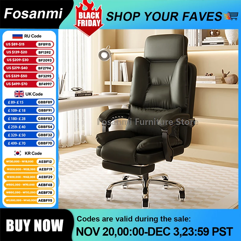 สูงกลับ Executive คอมพิวเตอร์เก้าอี้พนักพิงศีรษะ ERGONOMIC Reclining Office Home ปรับ GAMING โต๊ะหมุนเก้าอี้สําหรับ Gamer