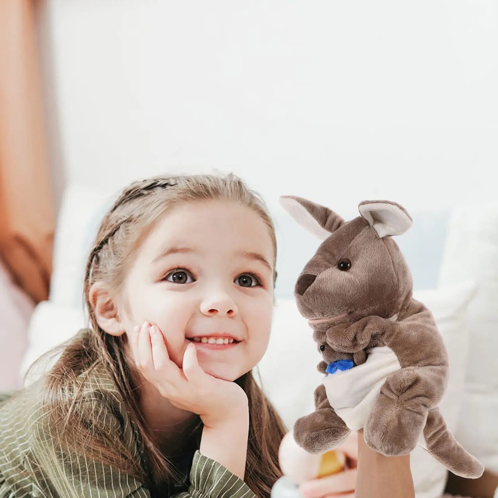 

Cartoon Animal Hand Puppet Soft PP Cotton Interactive Storytelling Role Play Hand Puppet Kids Parent-Child Creative Performance