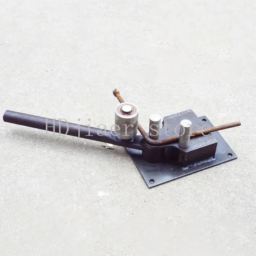 

4 мм-14 мм ручной станок для гибки стальных стержней портативный строительный гибочный станок инструмент для гибки арматуры деформированный стержень складной станок