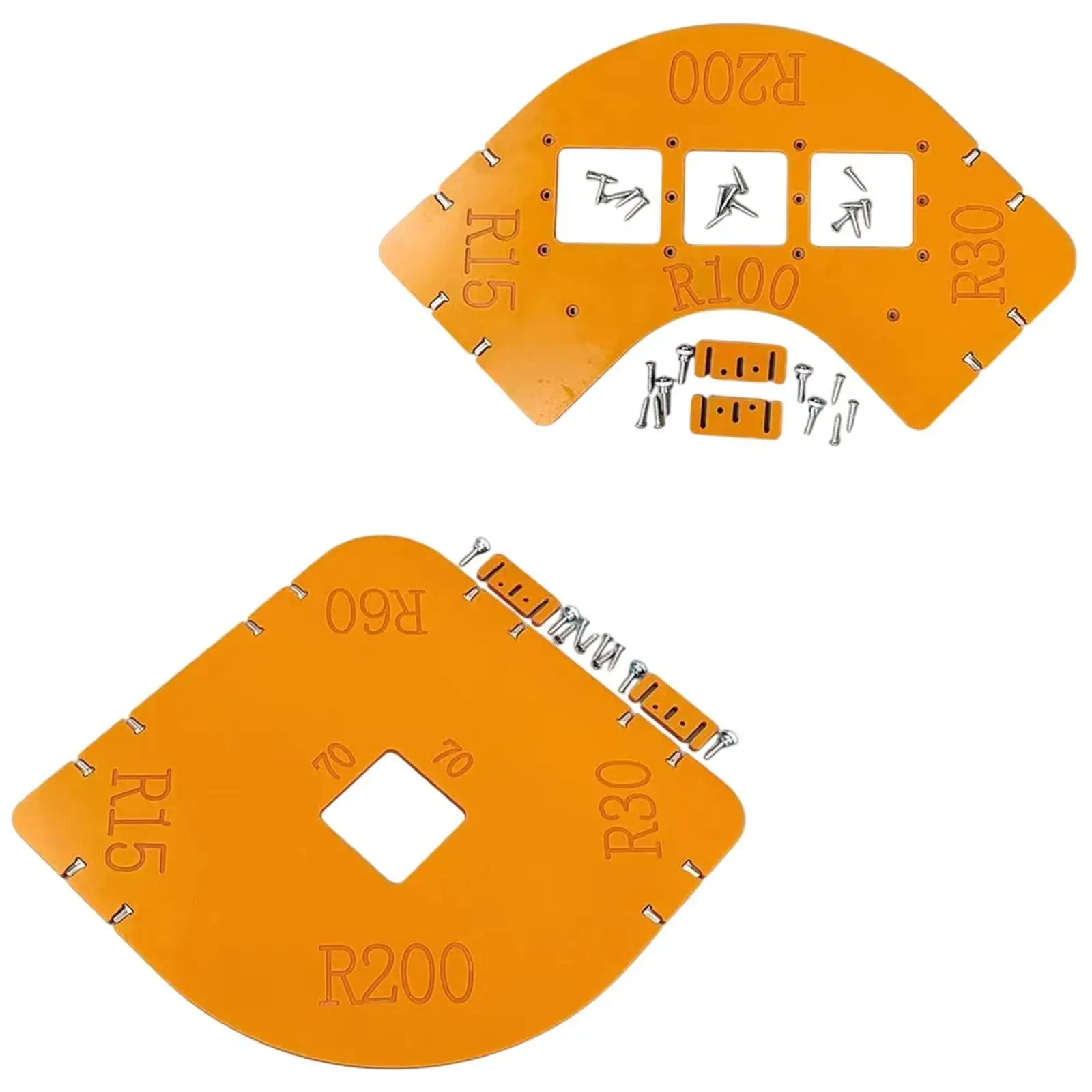 

Round Corner Radius Jig Radius Template Rounded Wood Panel Corner Positioner Router Radius Jig Radius Corners Router Jig