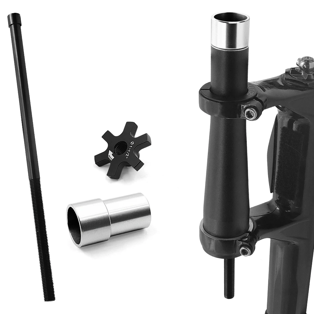 

Non-Threaded Front Fork Steering Tube Extender bicycle Replace tools Replacement Parts Compatible with Various Tube Lengths