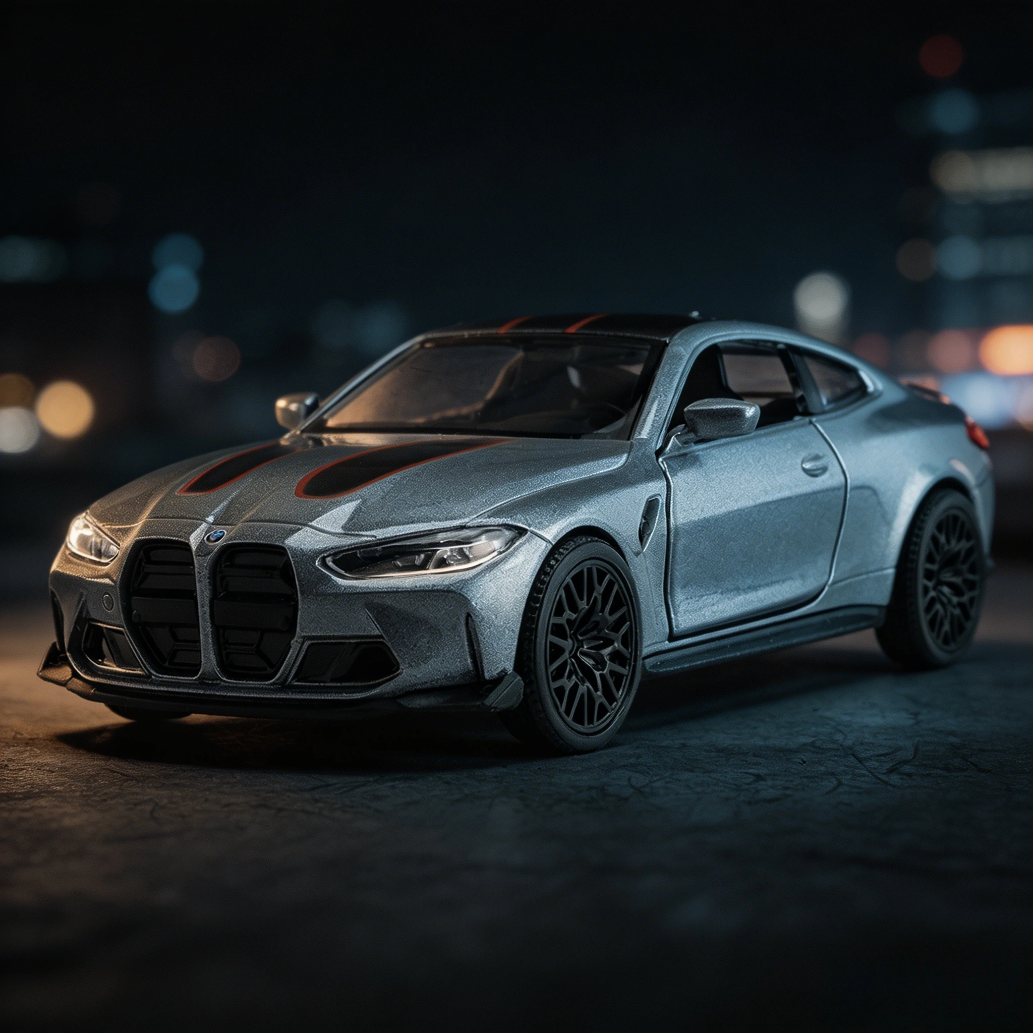 

1/36 BMW M4 CSL Alloy Toys Car Model High Simulation Metal Genuine Door Opened Pull Back Function Boys Birthday Gifts Collection