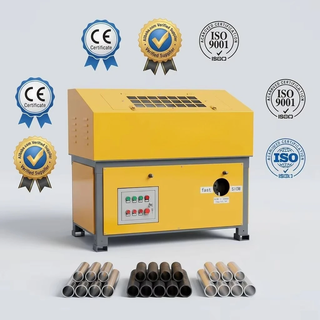Automatic Polishing Machine Stainless Steel Straight Pipes Vertical Machine for Rust Removal Brushing Deburring Scale Removal