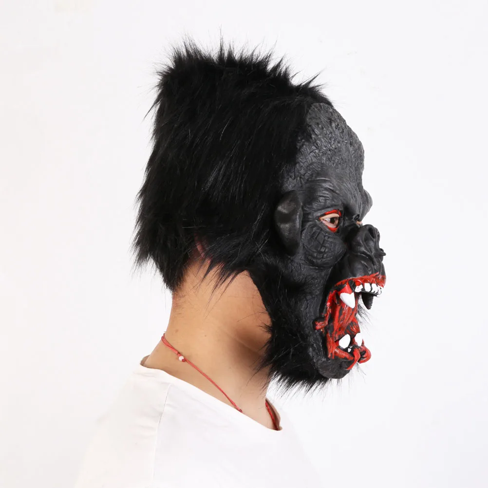 

Masquerade Costume Costume Trick Props Prank Big Ear Gorilla Mask Bloodcurdling Orangutan Mask for Halloween Party