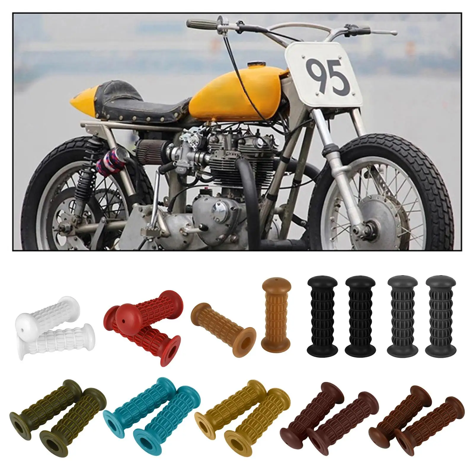 

Handlebar Rubber Covers Comfort Protector Spare Parts Accessories Motorbike for