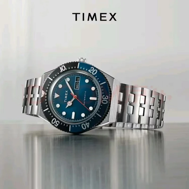 TIMEX Men's Business Watch Fashion High Beauty Luxury Leisure Multi functional Watch with Calendar and Steel Strip Watch