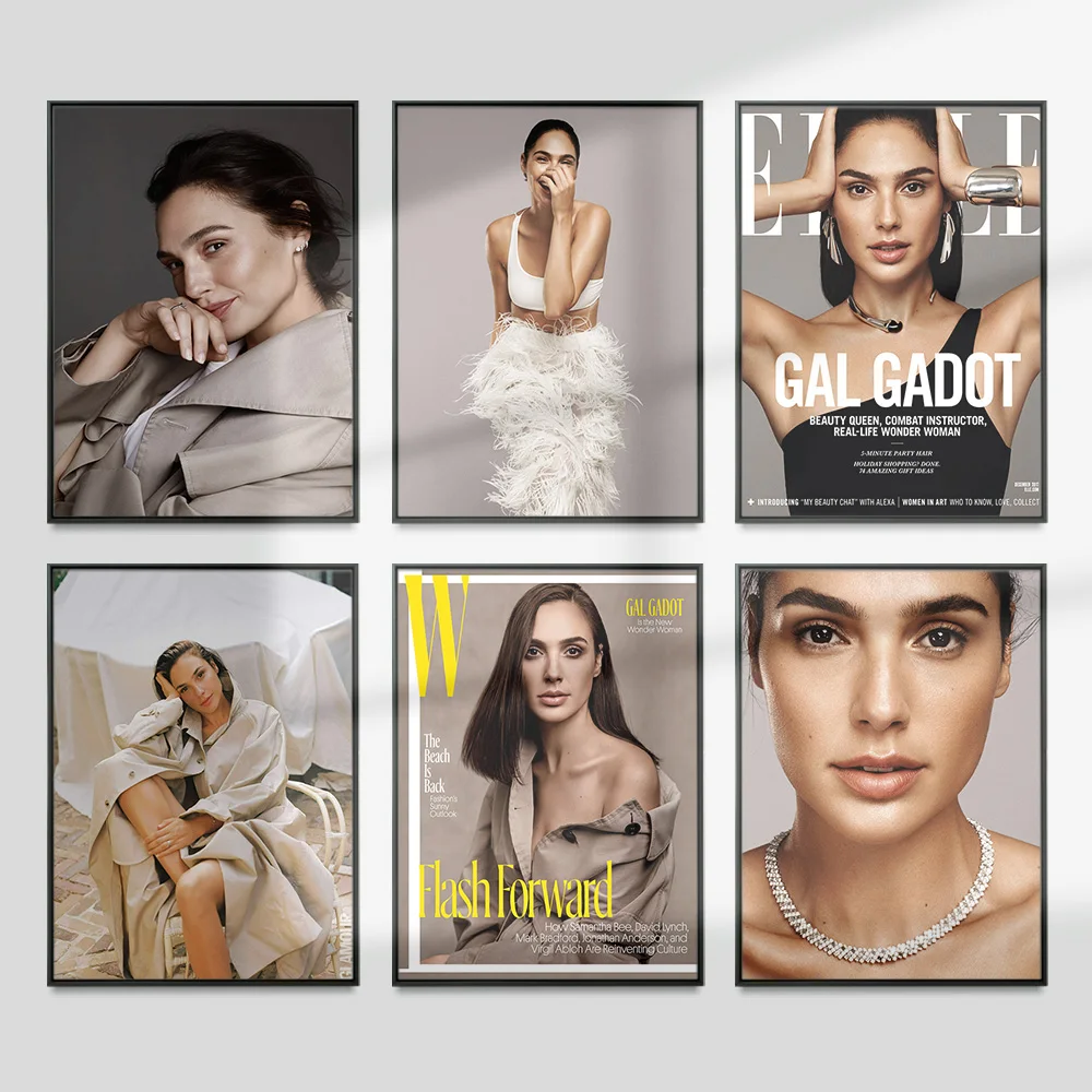 Gal Gadot Varsano Star Art Print Poster Actress Photo Canvas Painting Modern Living Room Decor Sexy Fashion Model Wall Stickers