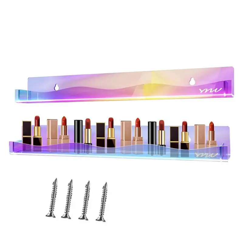 Rainbow Floating Shelves Wall Acrylic Shelves Acrylic Spice Rack And Floating Display For Bathroom Bedroom Kitchen Living Room