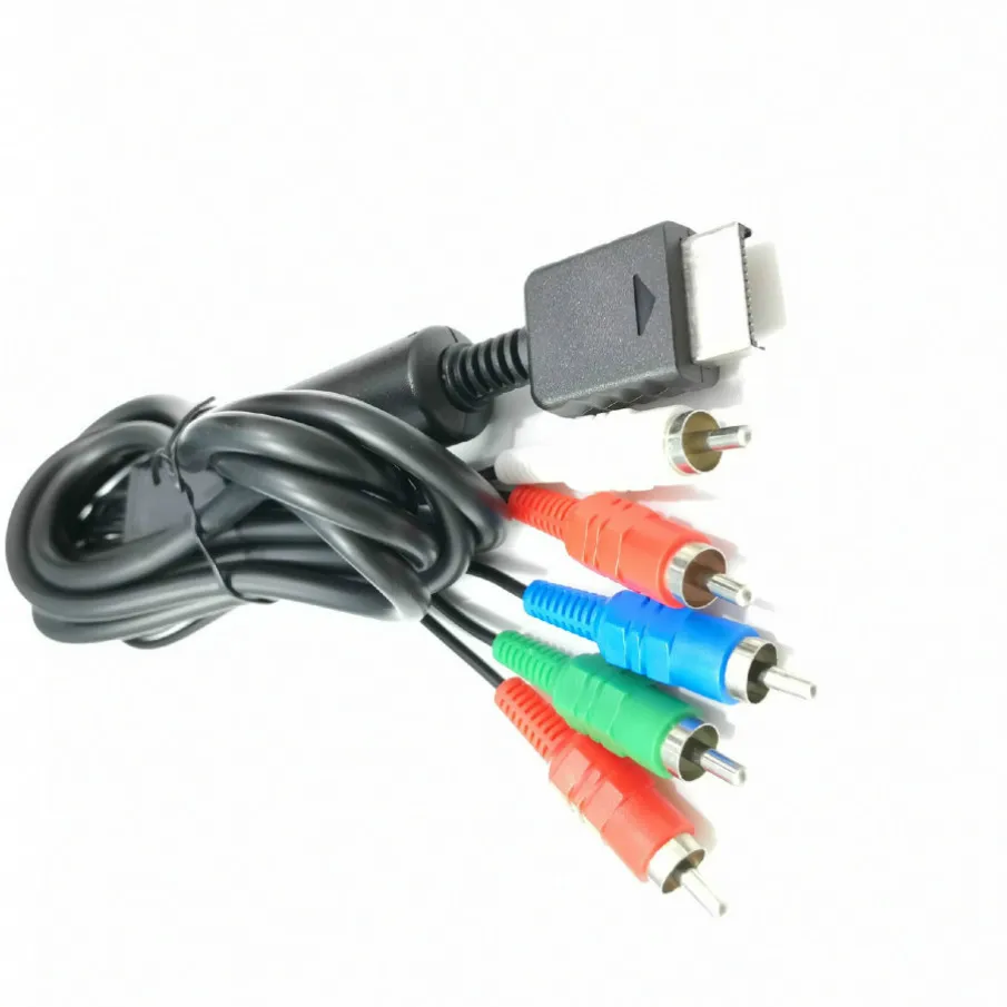 

300pcs/lot 1.8m Multi Component AV Audio Video Cable For Sony PlayStation 2 3 for PS2 PS3 Game Accessrories