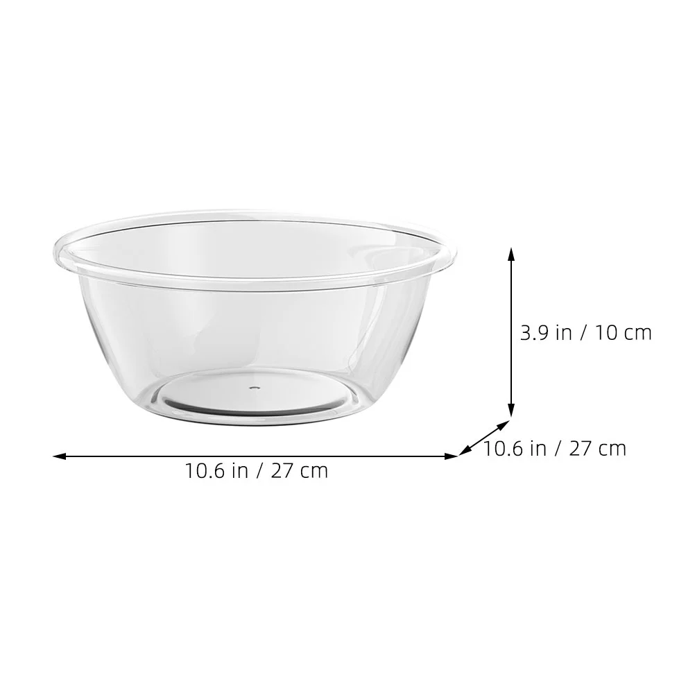 Transparent Plastic Washbasin Tub Small Pot Simple Washing for Face Cleansing Thicken Salon Baby Dish