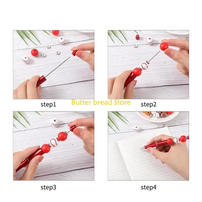 

W89C Beaded Ballpoint Pens School Office Writing Supplies Stationery Wedding Gift Set