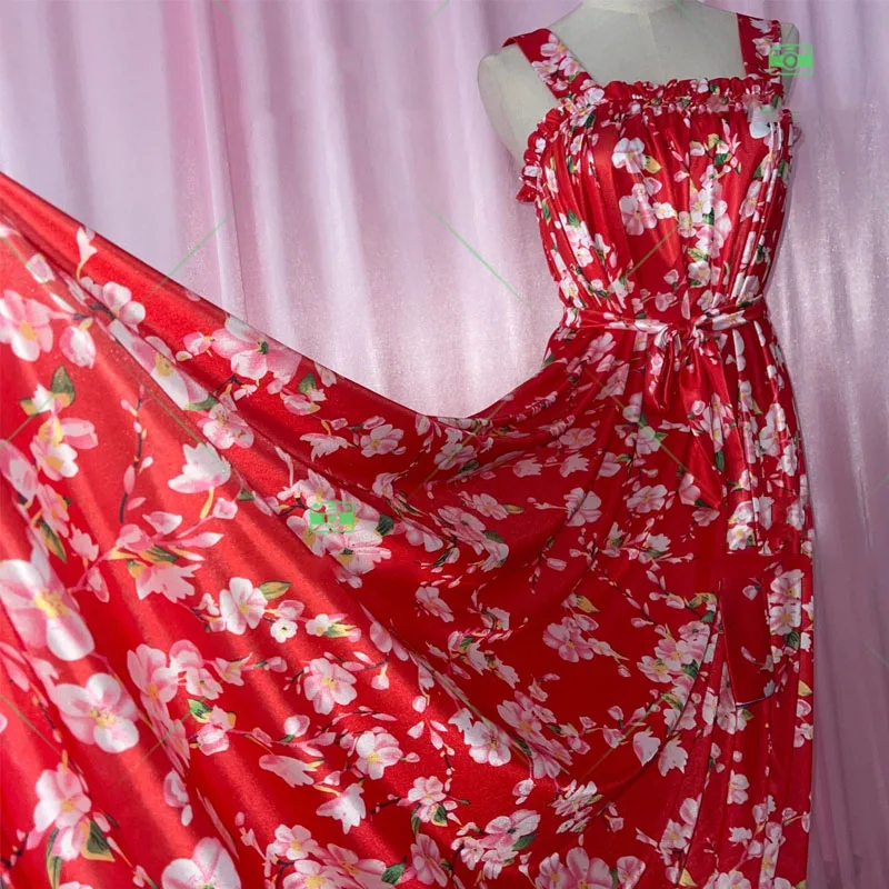 

Men Sexy Silky Touch Floral Glossy Ruffled Suspender Long Dress Women Satin Sleeveless Loose Lace Up Maxi Dress Sleeping Robe